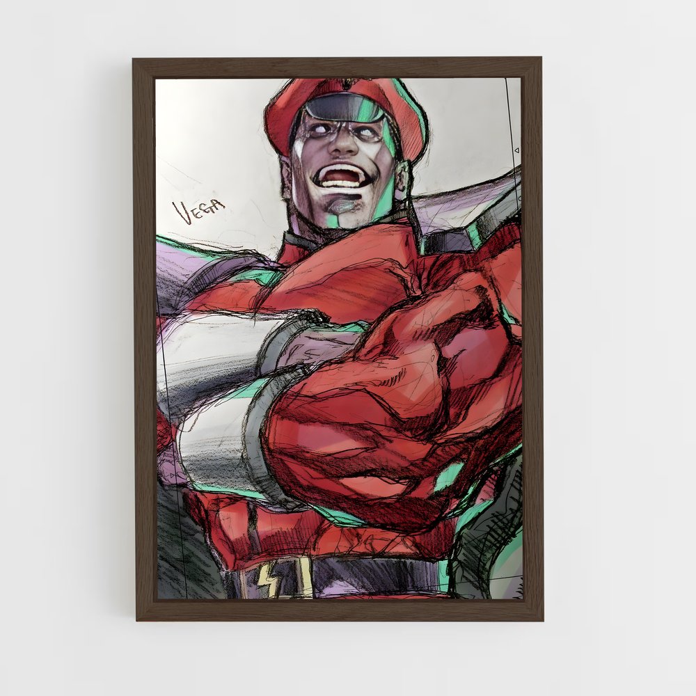 Poster bison illustration – affiche Street Fighter (vue 5)